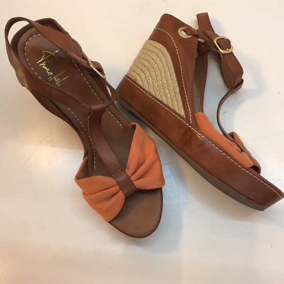 NWOT Franco Sarto Artist Collection Sandal Wedge - Picture 2 of 11